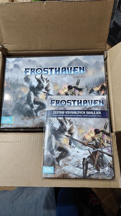Frosthaven edycja polska + zestaw naklejek nowe
