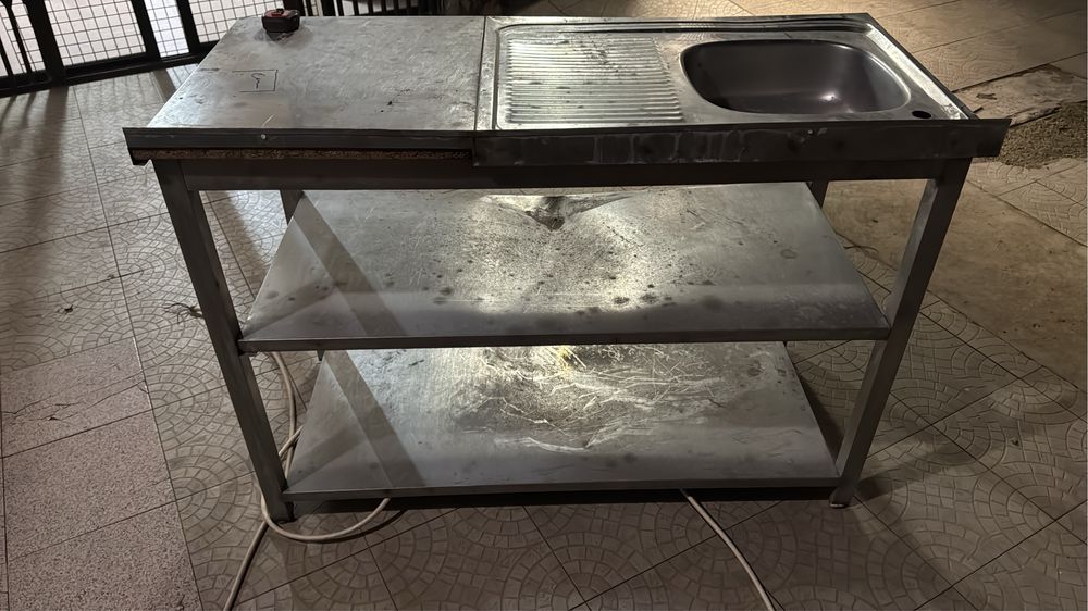 Bancada em Inox com lavatorio