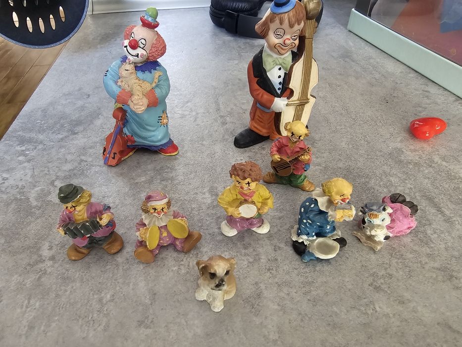 Figurki cyrkowe klauny  prl