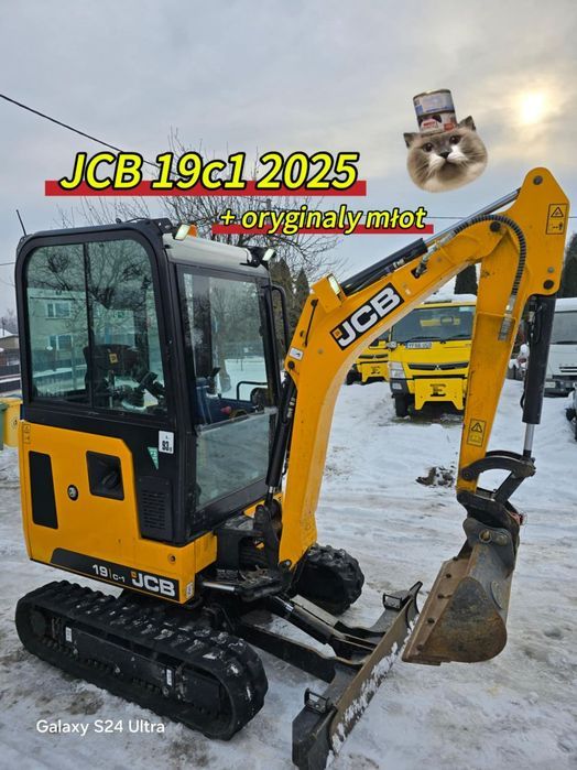 JCB 19c-1 minikoparka 2025 ! // Młot Hydrauliczny JCB // Najnowszy Model//  // Nowość 2025 rok 26// + Młot wyburzeniowy JCB + 2 łyżki // Rozsuwane