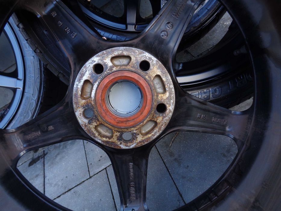 Czarne alufelgi BORBET 17 cali 5x112 VW Audi Seat Skoda Mercedes MINI