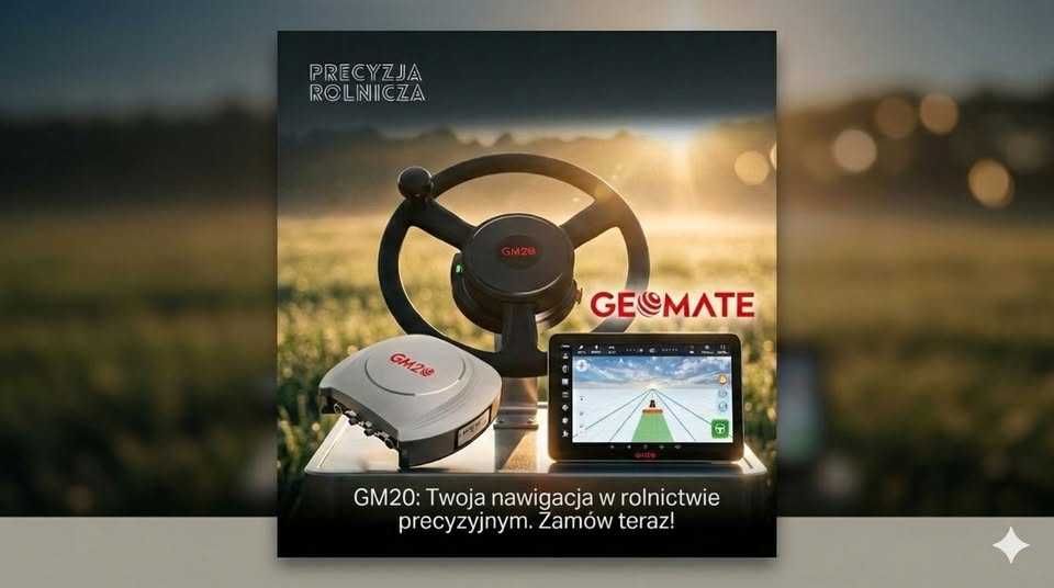 Nawigacja rolnicza GEOMATE GM20 RTK 2,5cm ISOBUS NOWY MODEL