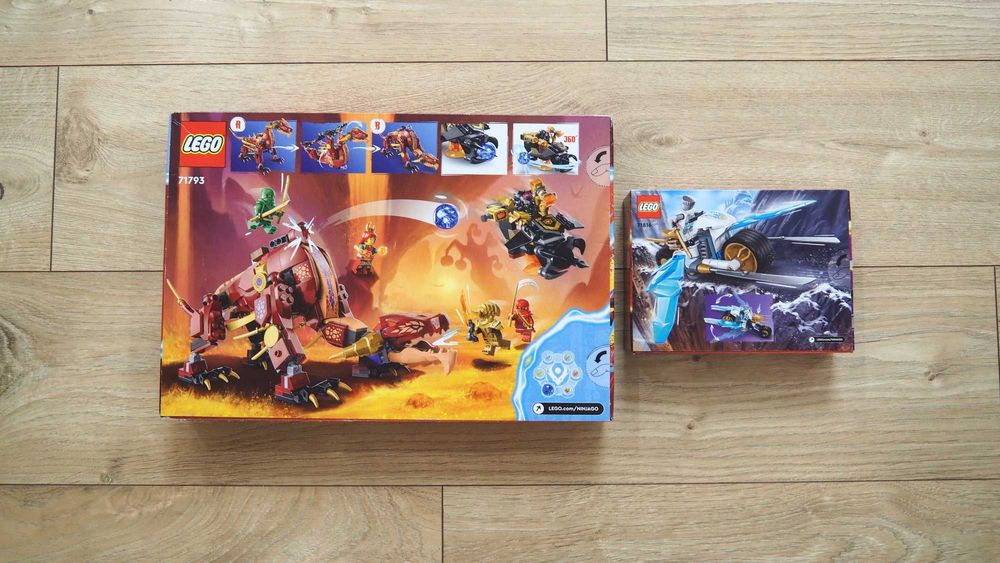 NOWY Zestaw 2 szt,LEGO Ninjago Lawowy smok 71793 i 71816 motocykl
