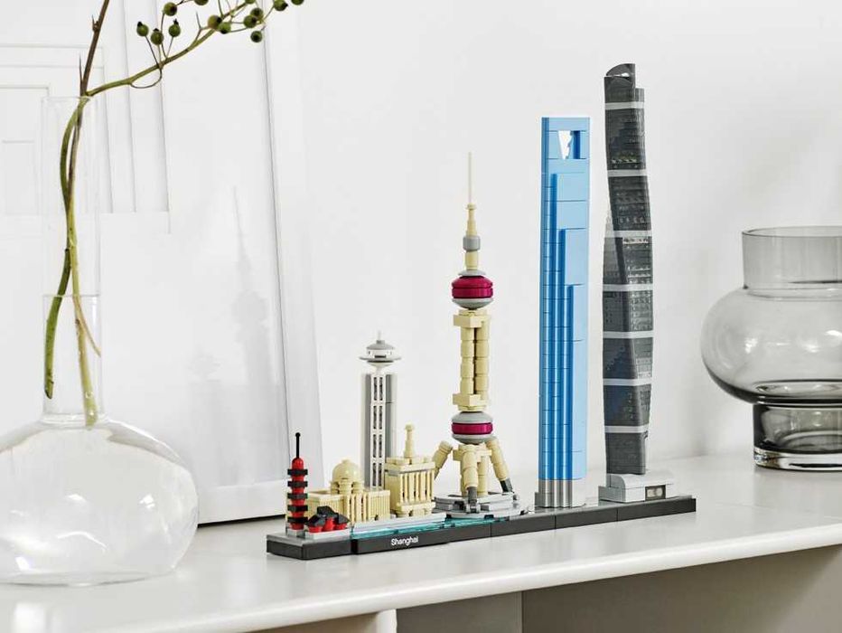 Повний Lego Architecture 21039 Skylines Shanghai Шанхай Архітектура