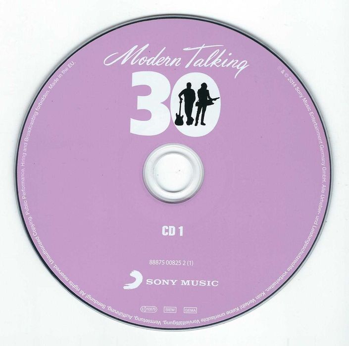 2 CD Modern Talking - 30 (Digipack) (2014) (Sony Music)