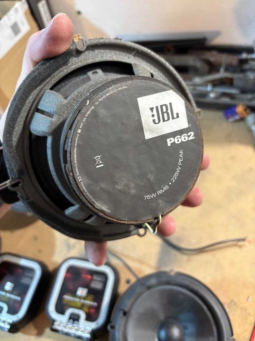 JBL Power P660C + P662 165 mm – komplet 6 głośników + zwrotnice – do regeneracji