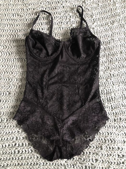 Czarne body bielizna koronkowa w bdb stanie uniwersalna