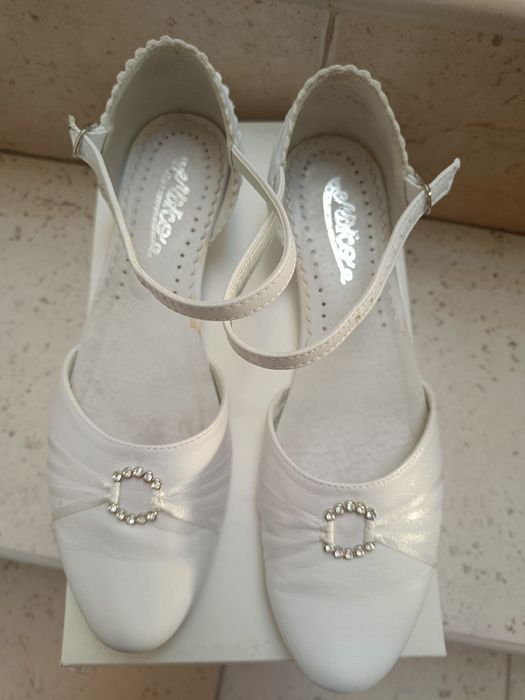 Buty eleganckie skóra naturalna 36