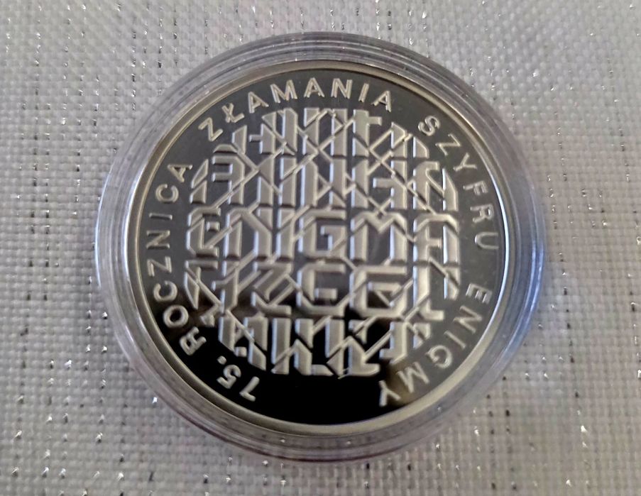 Srebrna moneta 10 zł ENIGMA