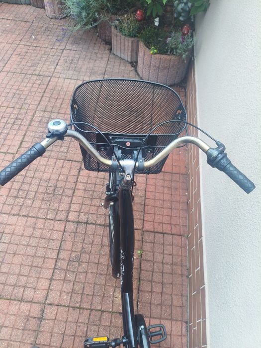 Rower Miejski Damski "City Bike" CZARNY + KOSZYK | 3 BIEGI Okazja !!!