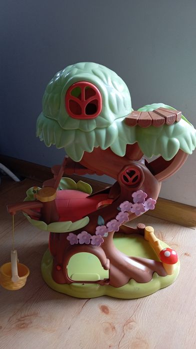 Domek na drzewie zabawka dom wróżek z dźwiękiem domek dla lalek