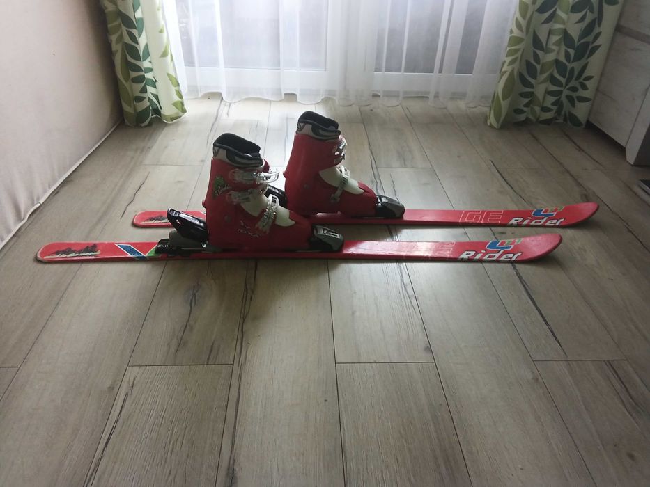 Narty+ buty narciarskie dziecięce.