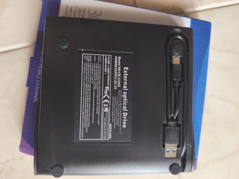 Leitor/gravador externo CD/dvd