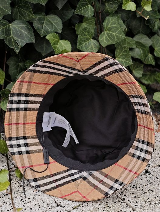 Burberry bucket hat panamka kapelusz czapka