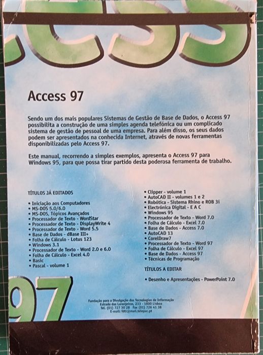 Vendo Livro Access 9764282907526147121