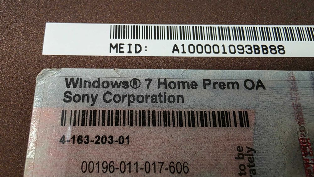 Laptop Notebook Sony VPCX115KX