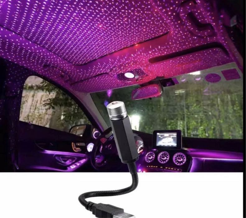 Led para carro vermelho novo tecto