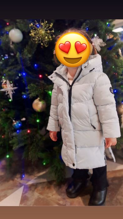 Пальто куртка тепле на дівчинку С&А розмір 98
