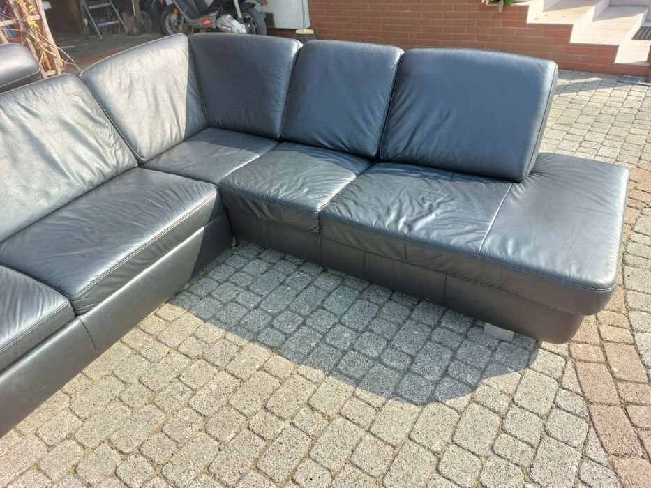 Ekskluzywna rogówka, skóra / czarna