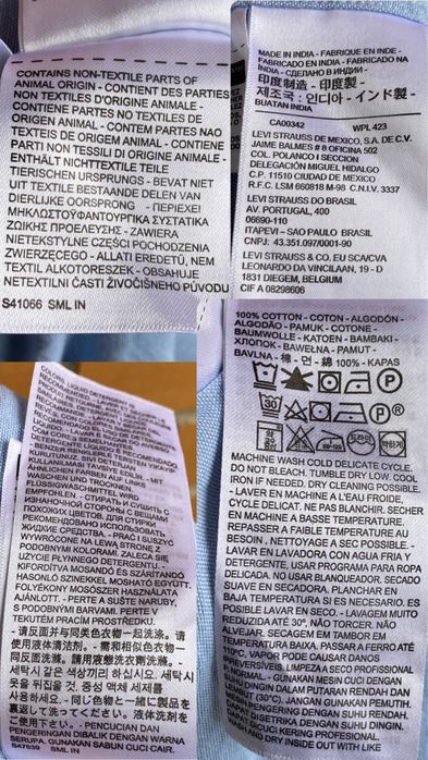 Рубашка Levis s-m оригінал блакитна