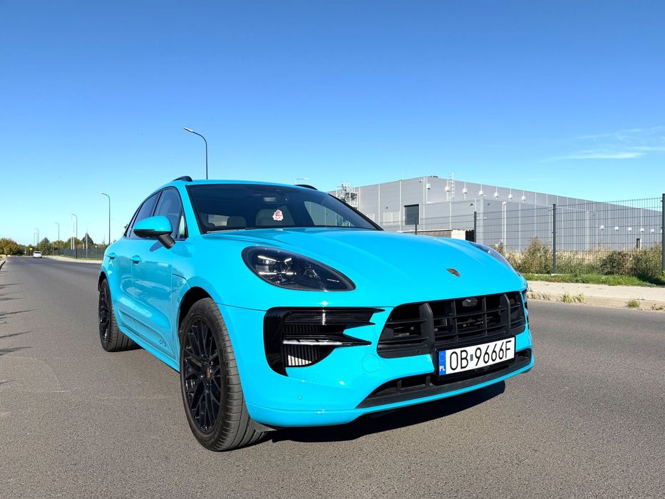Porsche Macan Porsche Macan GTS (2021) – Miami Blue | Jasna Skóra | Max Wyposażenie