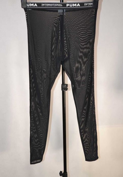 PUMA International Mesh Przezroczyste Legginsy Damskie S Oryginalne Super Stan