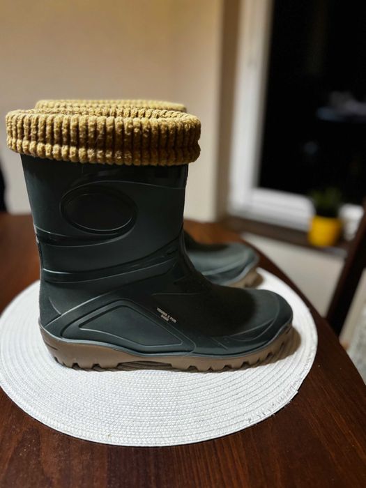 Zielone kalosze ocieplane UNISEX | Rozmiar 39 | Produkt Polski