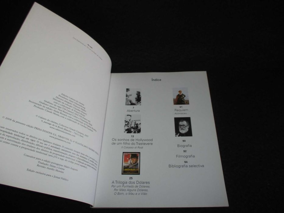 Livro Sergio Leone Grandes Realizadores Cahiers Cinema