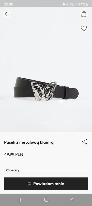 Pasek damski h&m rozmiar S nowy