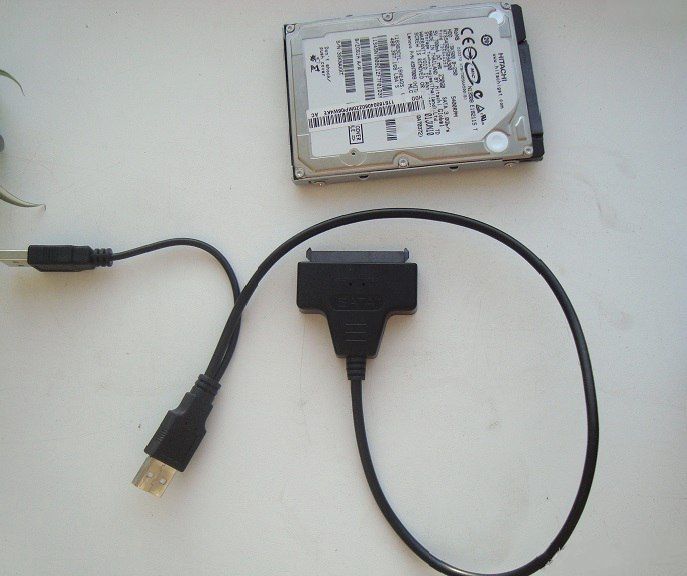 USB 2.0 - SATA переходник для жесткого диска ноутбука 2.5" HDD SSD