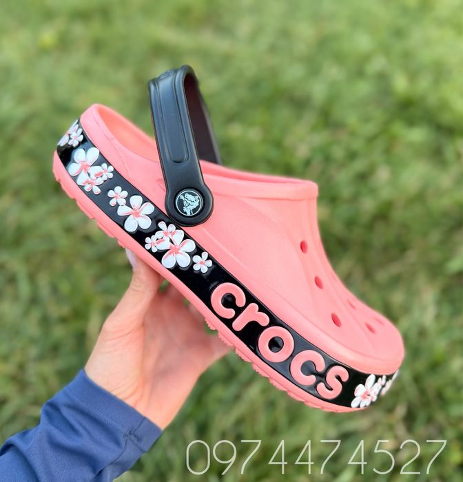 Crocs Сабо Bayaband Melon/Floral  жіночі крокс