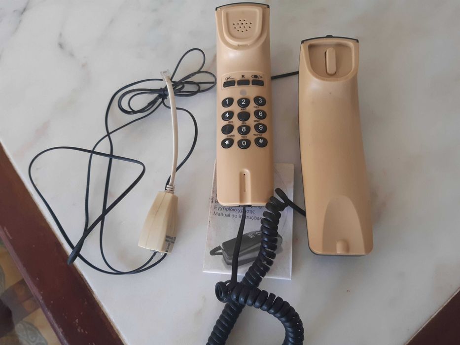 Telefone teclas, para mesa ou pendurar, bom estado