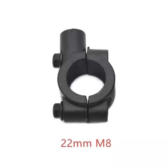 Par de suportes roscados para espelhos de haste moto M8 M10