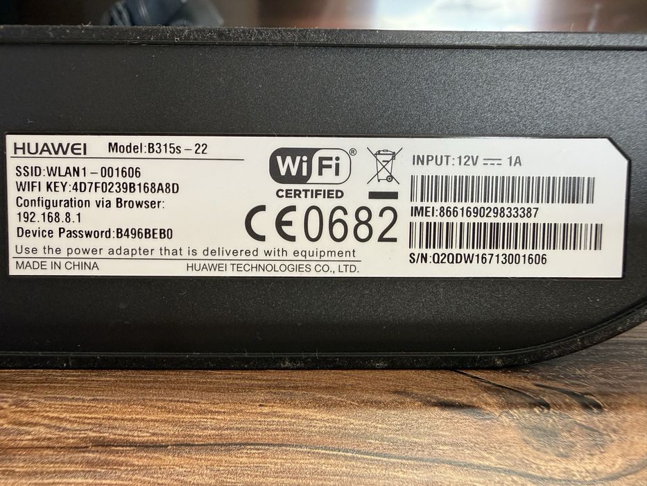 Router Huawei B315s-22 SIM