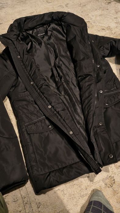 Męska kurtka zimowa puchowa, płaszcz Top Secret.