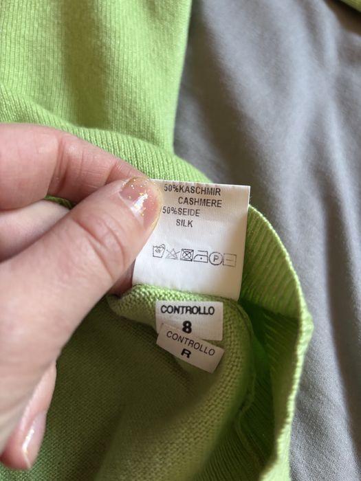 Джемпер зелений Royal Spenser  50% кашемір 50% шовк жіночий s розмір