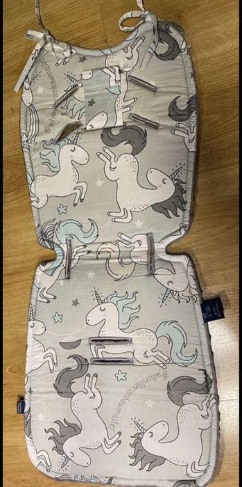 Wkładka do spacerówki La Millou - Jednorożce + Poduszeczka