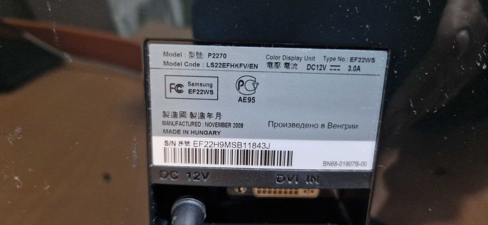 Monitor Samsung 22 polegadas