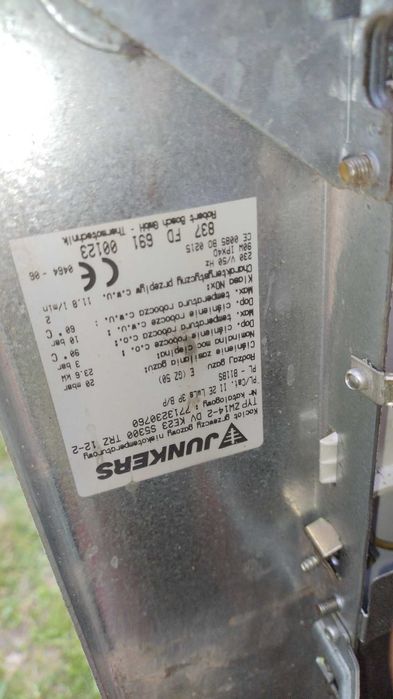 Kocioł gazowy grzewczy piec dwufunkcyjny Junkers CERACLASS ZW14-2