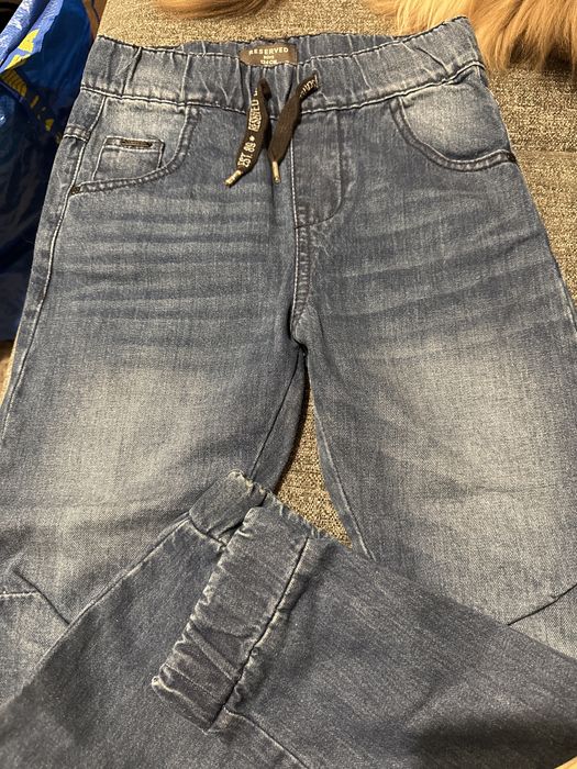 Jeansowe joggery Reseved rozmiar 134