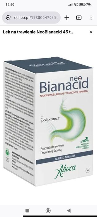Neobianacid  5 opakowań suplement diety na zgagę i refluks