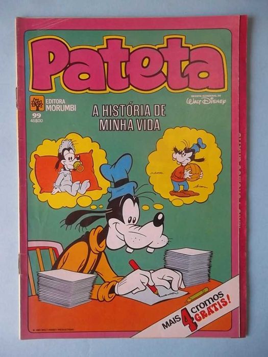 Revistas DISNEY com folha de cromos da coleção "PATO DONALD"