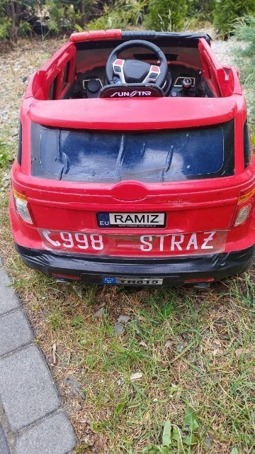 Auto  pojazd straż pożarna na akumulator