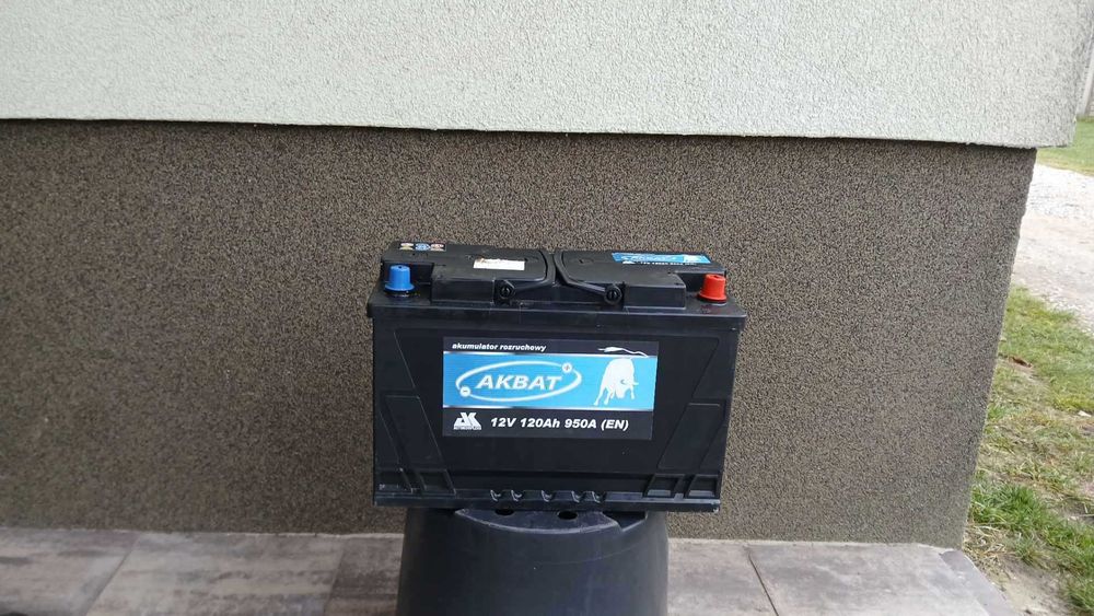 akumulator samochodowy Akbat 12v 120Ah 950A,sprawny 100%,ciągnik