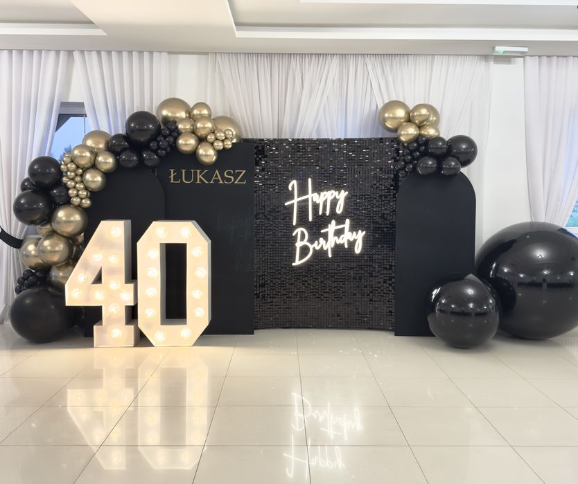 Dekoracje balonowe, ścianki balonowe, tło do zdjęć