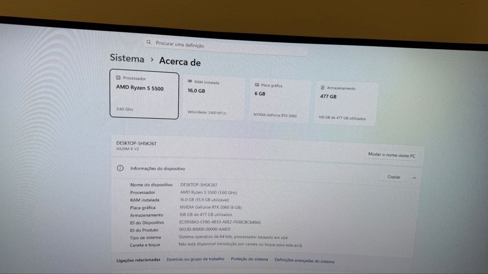 Vendo pc gamer como novo