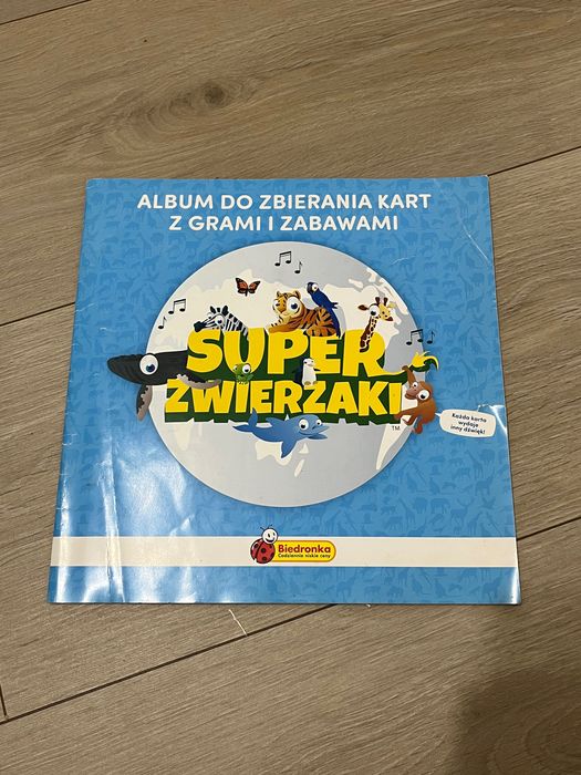 album z kartami super zwierzaki