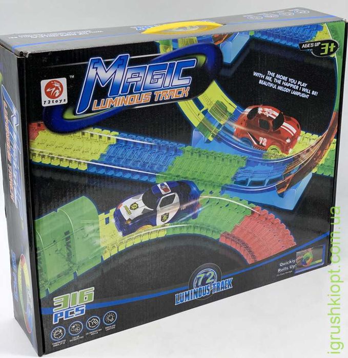 Светящаяся дорога Magic Tracks, 316 деталей