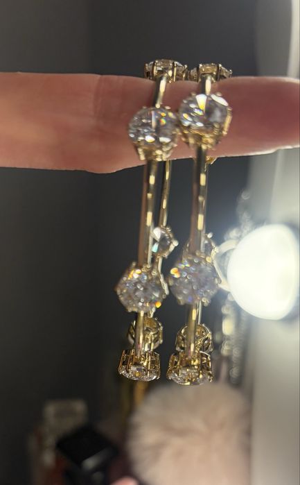 Oryginalne nowe kolczyki Swarovski okazja