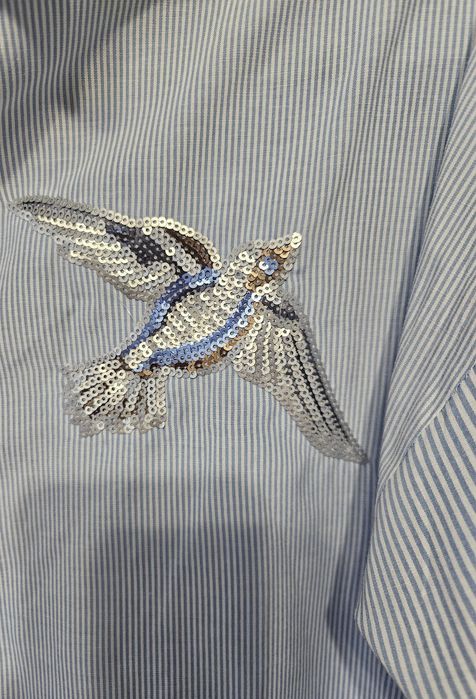 Błękitna niebieska koszula Reva & Ro